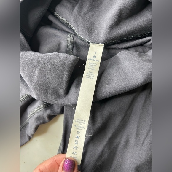 Lululemon ALIGN HR PANT 28” Petrol Blue Size 4 - Picture 4 of 4